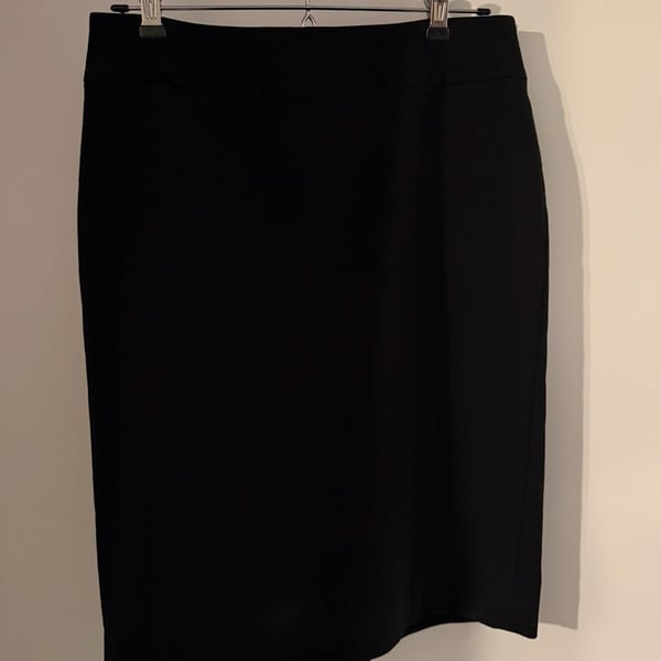 Talbots Black Pencil Skirt Size 4 Stretch Career Office Classic