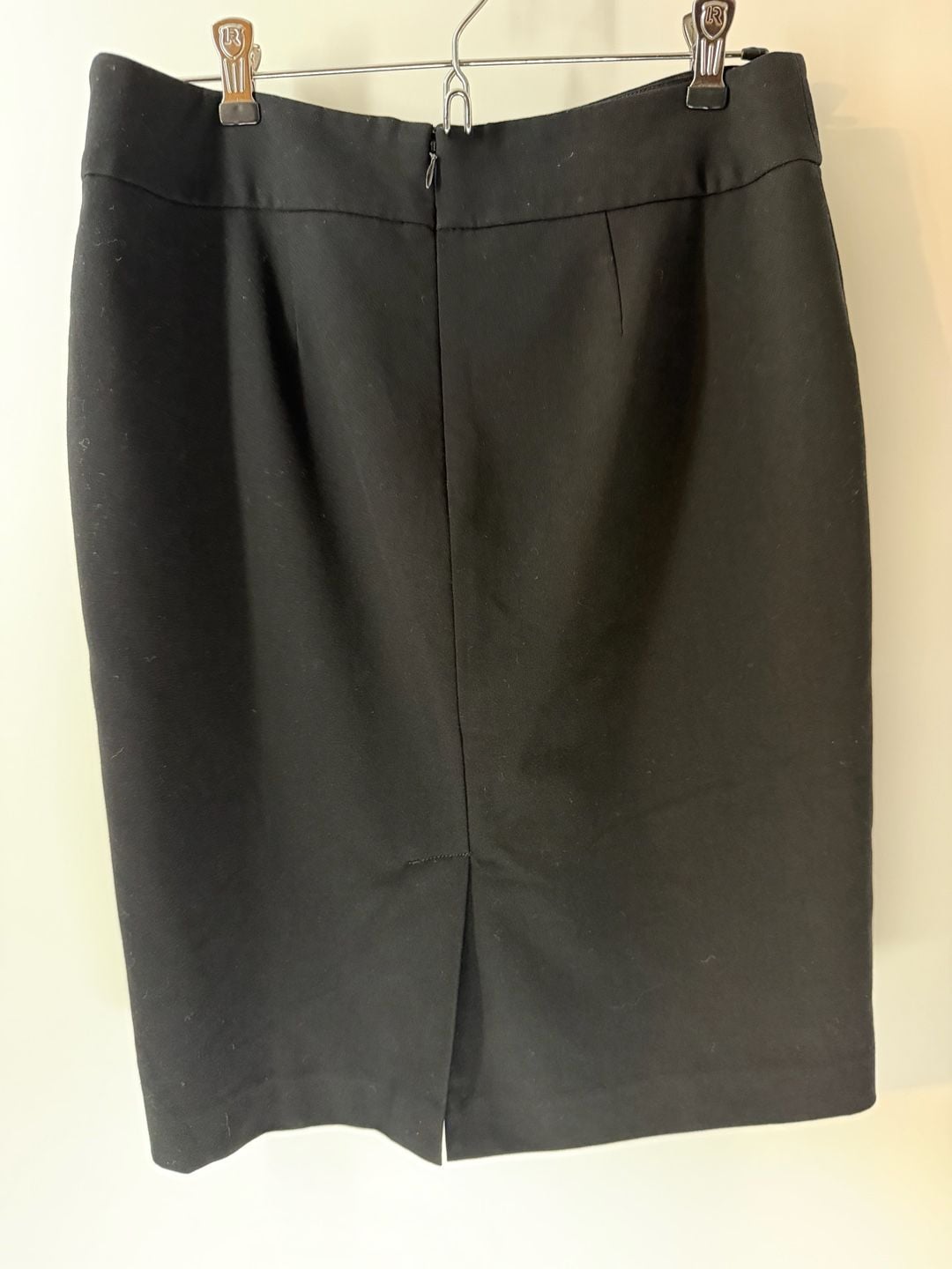 Talbots Black Pencil Skirt Size 4 Stretch Career Office Classic 3