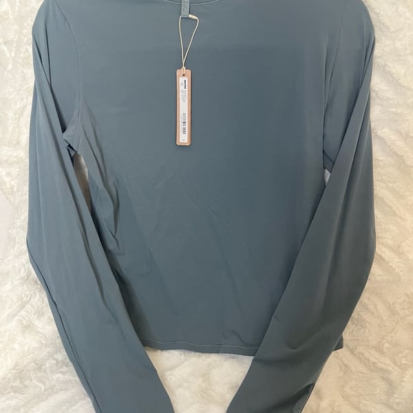 NWT Skims Fits Everybody Long Sleeve T-Shirt Size L Zircon