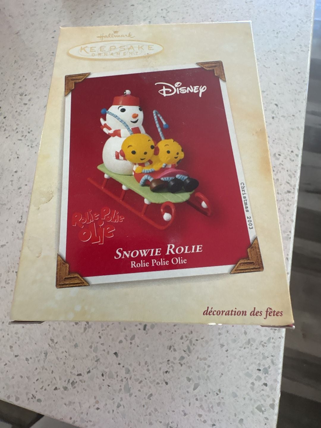 New Hallmark Disney Keepsake Ornament Snowie Rolie Rolie Polie Olie Disney 2003
Never been out of the box! 2