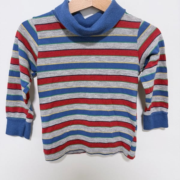 Kid’s 1970’s Toddle Time JC Penney Striped Sweater Sz 3T USA