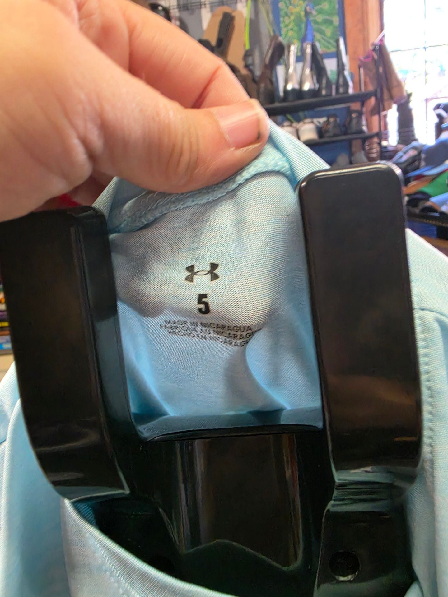 Under Armour Graphic T-Shirt Size 5 Light Blue 4