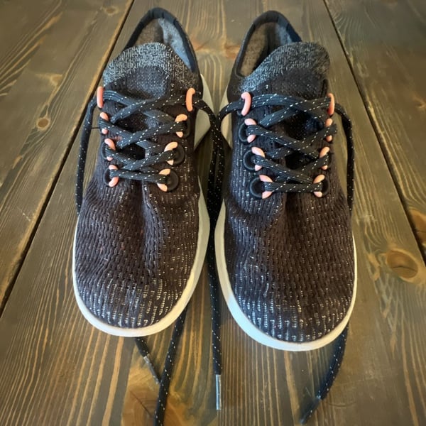 Allbirds Tree Dasher 2 8.5W Running Shoes Black Bloom Coral