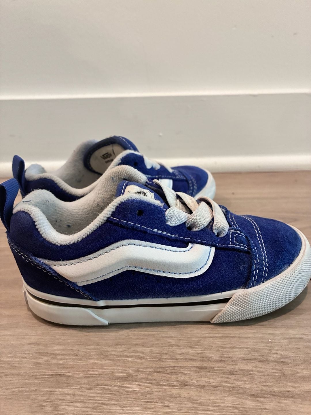 Vans Old Skool Blue Suede Sneakers Toddler Size 9 2