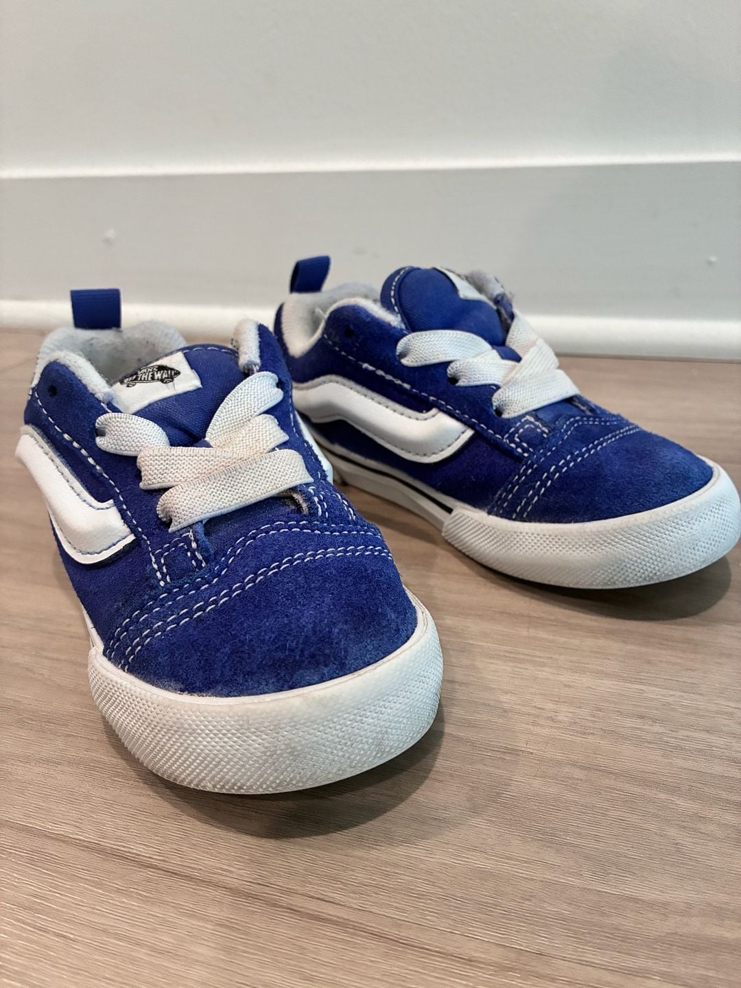 Vans Old Skool Blue Suede Sneakers Toddler Size 9 3