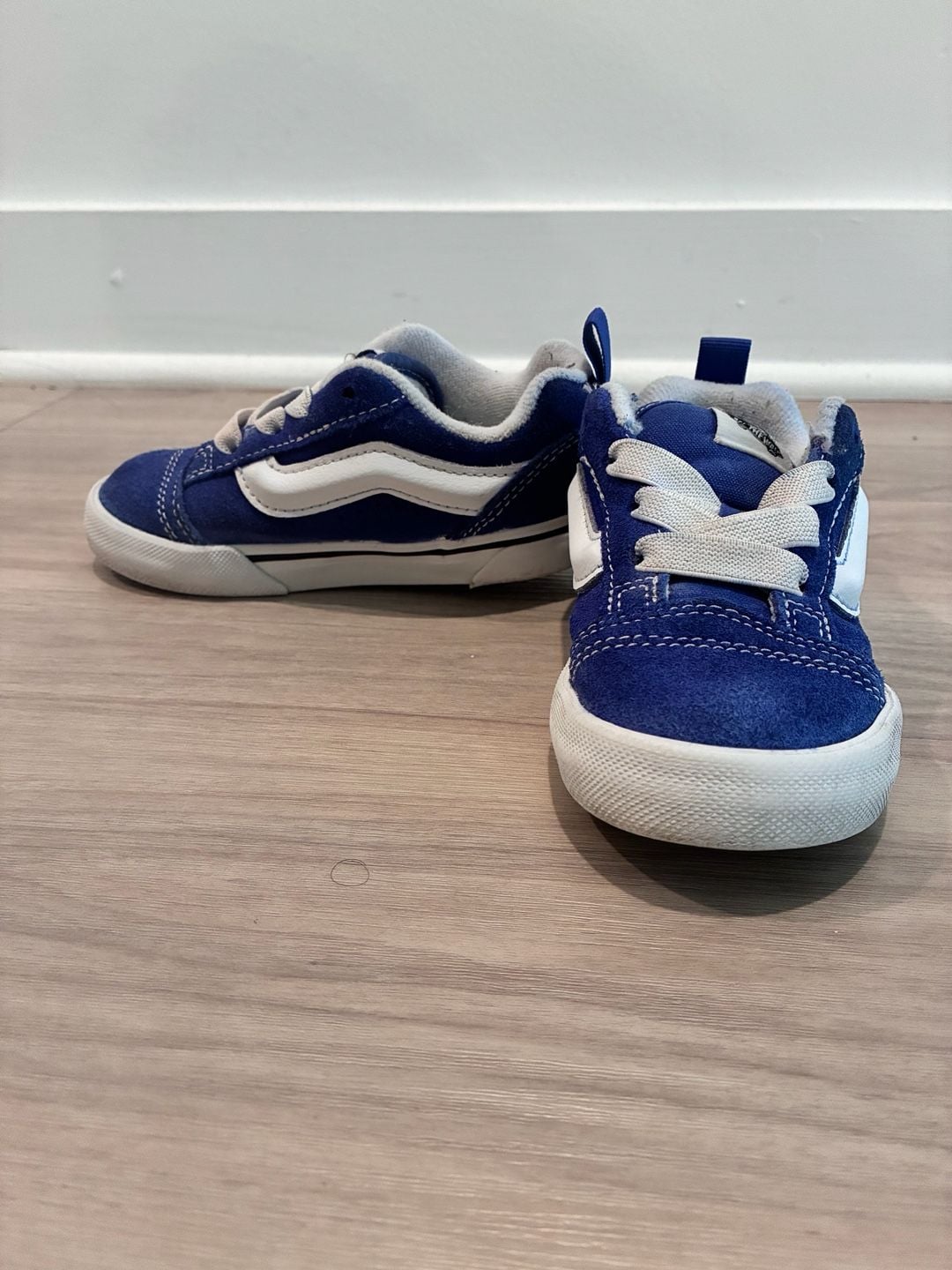 Vans Old Skool Blue Suede Sneakers Toddler Size 9 4