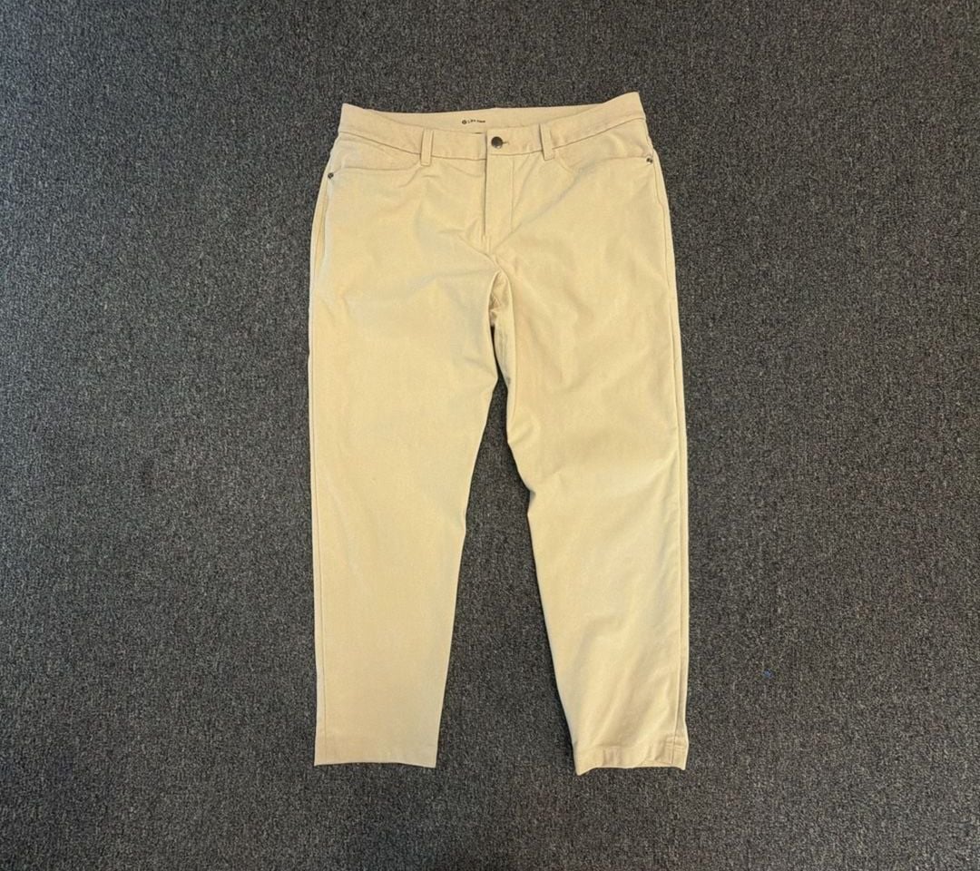Lululemon ABC Pant Slim 34 Tan Stretch Cotton 5-Pocket 2