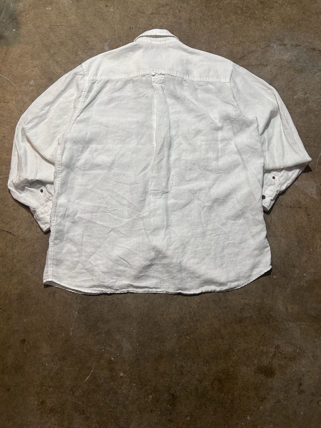 Eddie Bauer All White Button Up 4