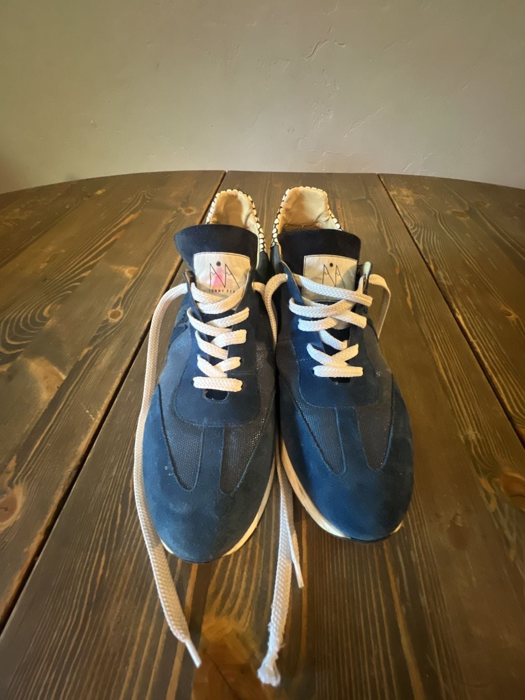 Sunny Peaks Running Shoes Size 40 Blue Suede Sneakers 2