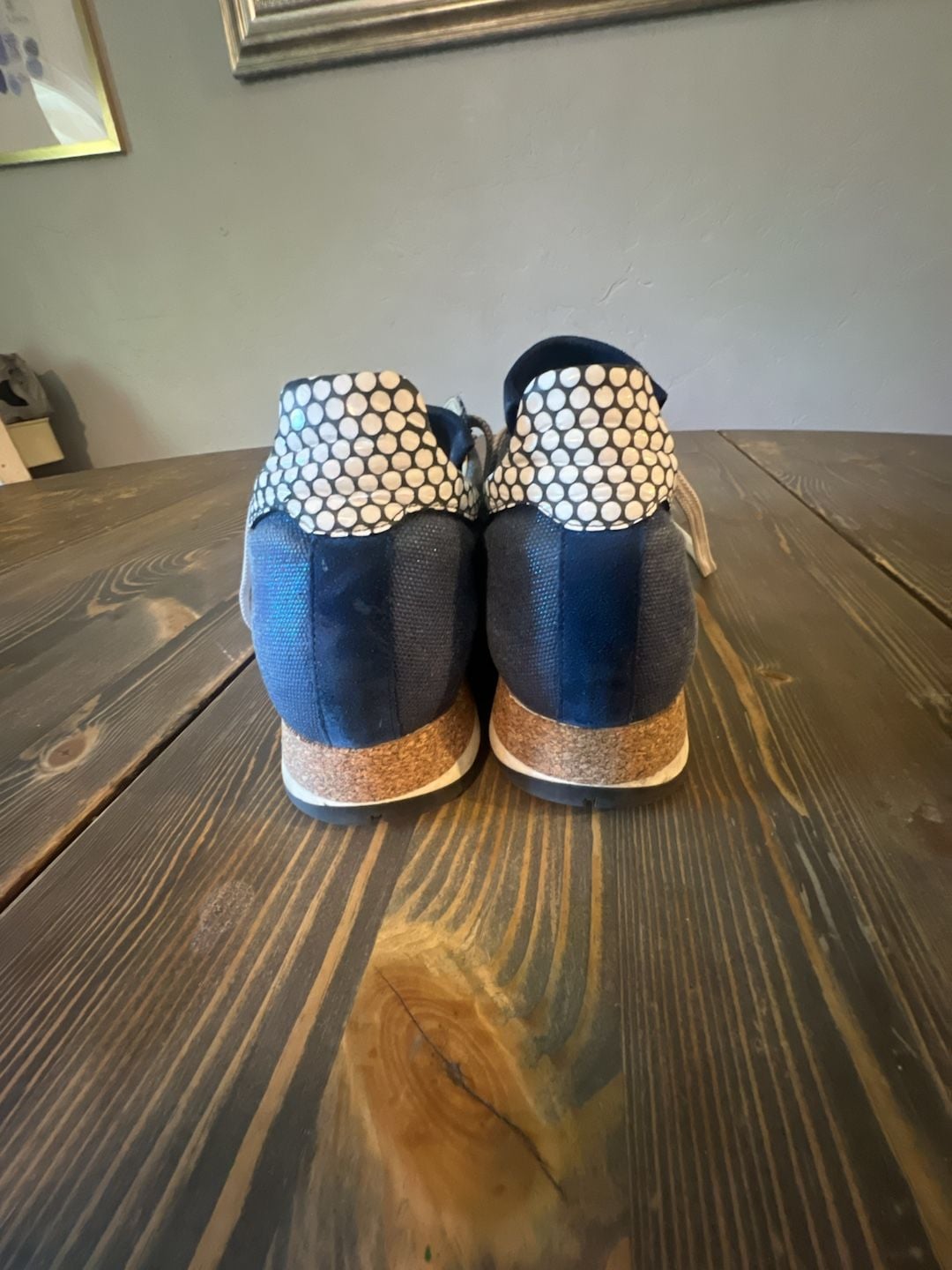 Sunny Peaks Running Shoes Size 40 Blue Suede Sneakers 3