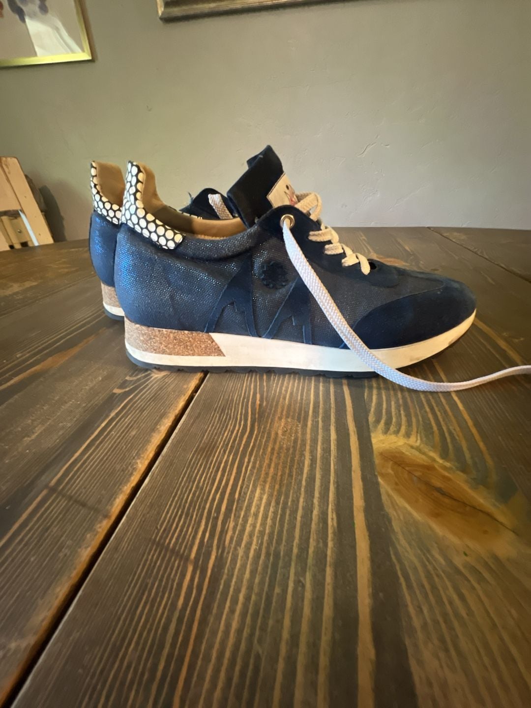 Sunny Peaks Running Shoes Size 40 Blue Suede Sneakers 6
