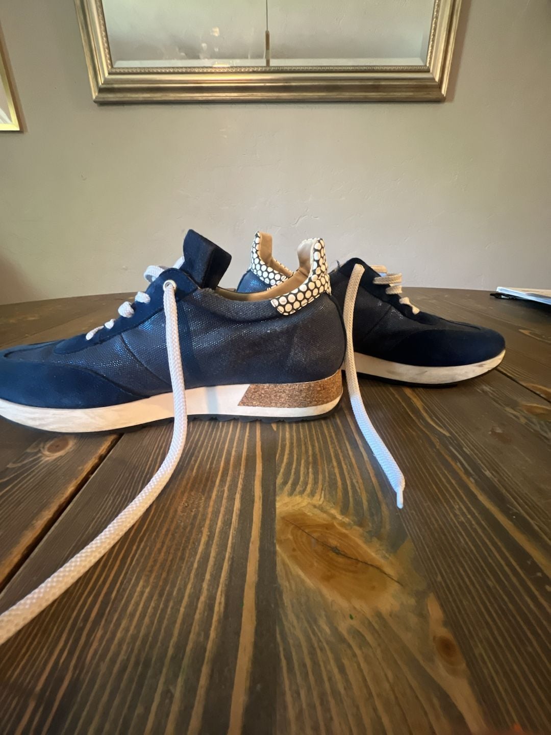 Sunny Peaks Running Shoes Size 40 Blue Suede Sneakers 8