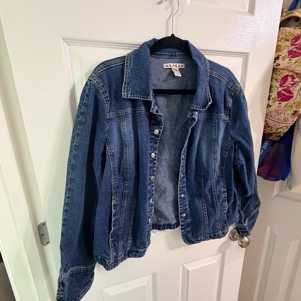 A.M.I Denim Jacket Size XL Blue