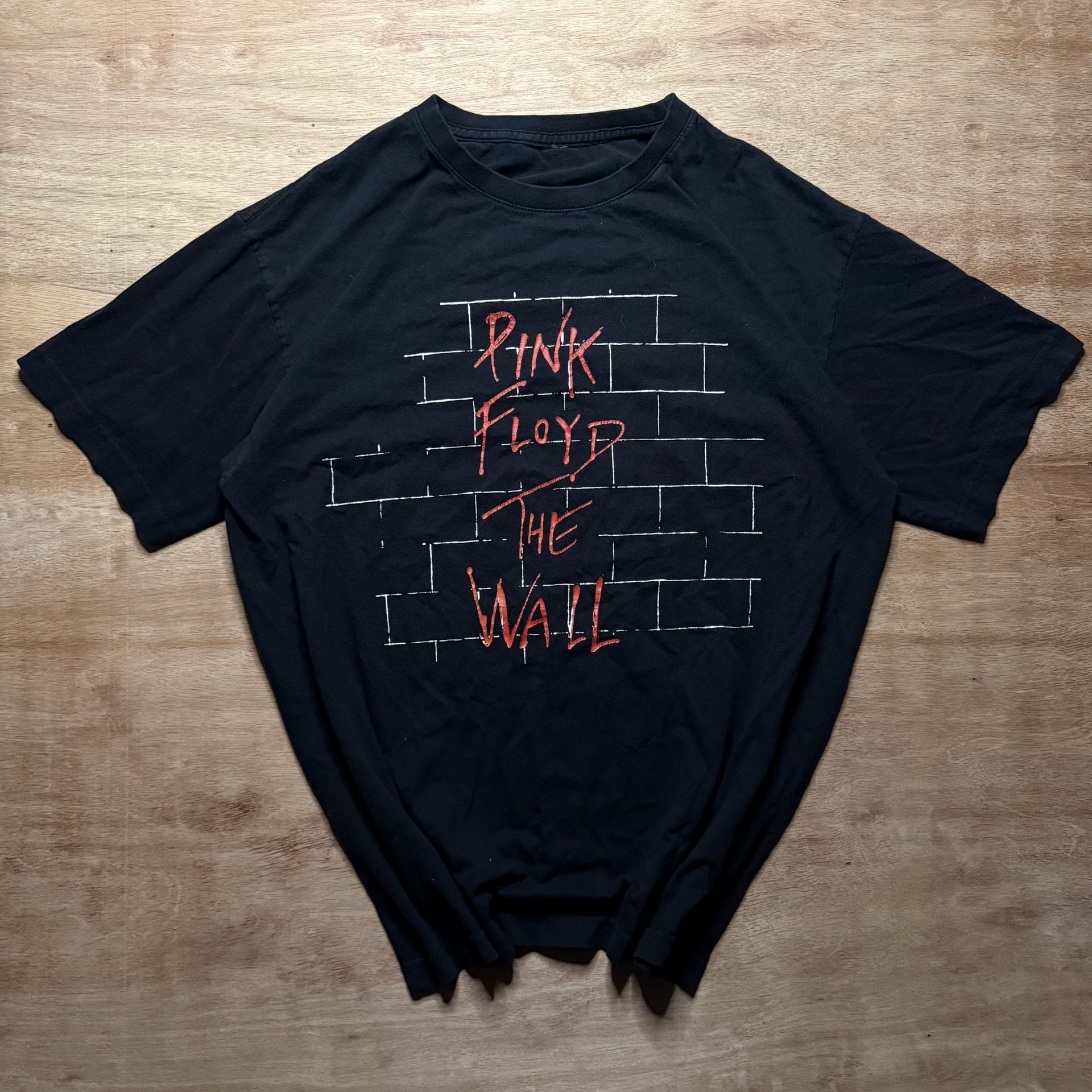 Pink Floyd The Wall Black Graphic T Shirt Boxy Band Tee Tagless 2