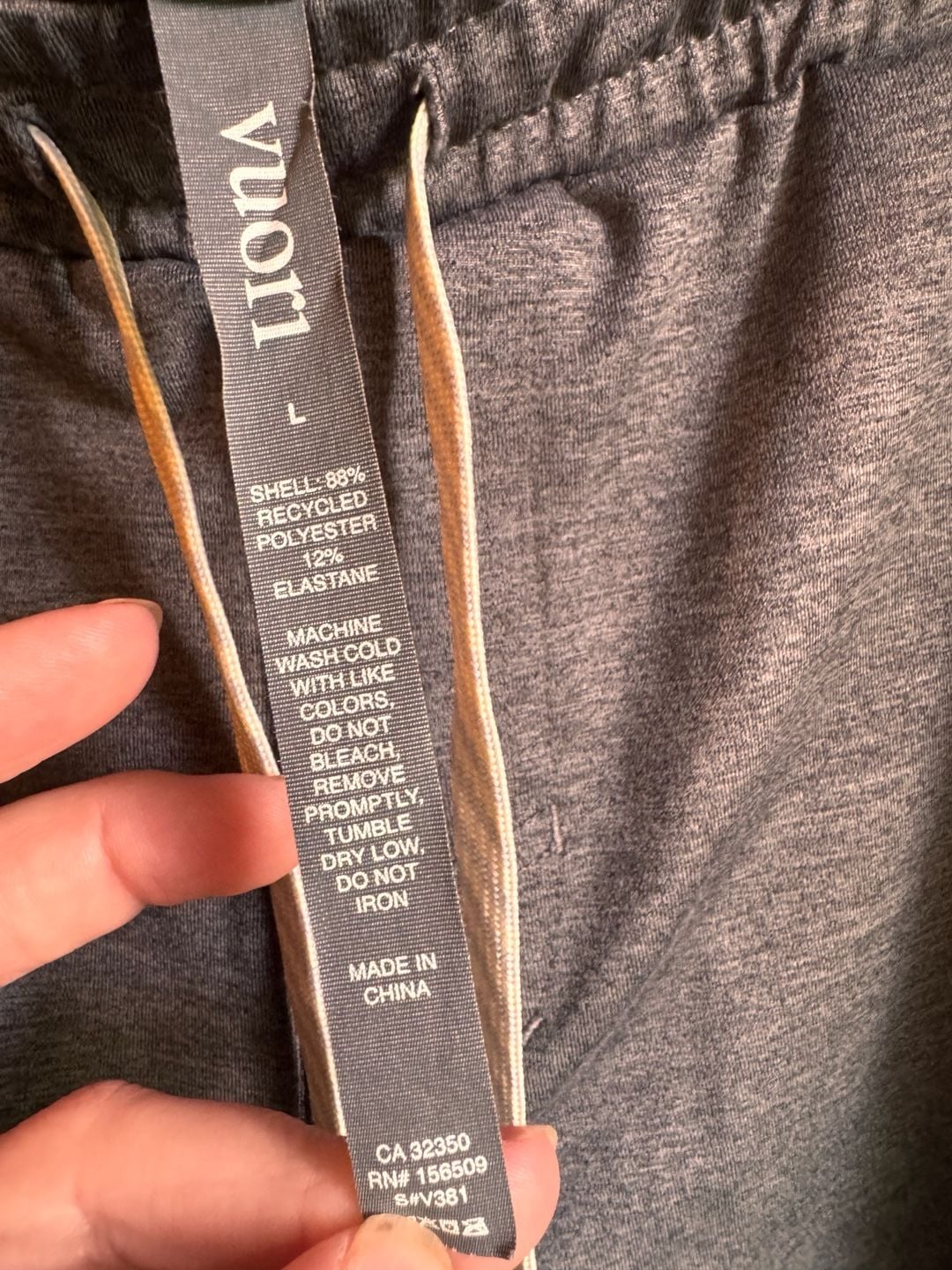 Vuori Sunday Performance Short Size L Gray Heather Athletic 4
