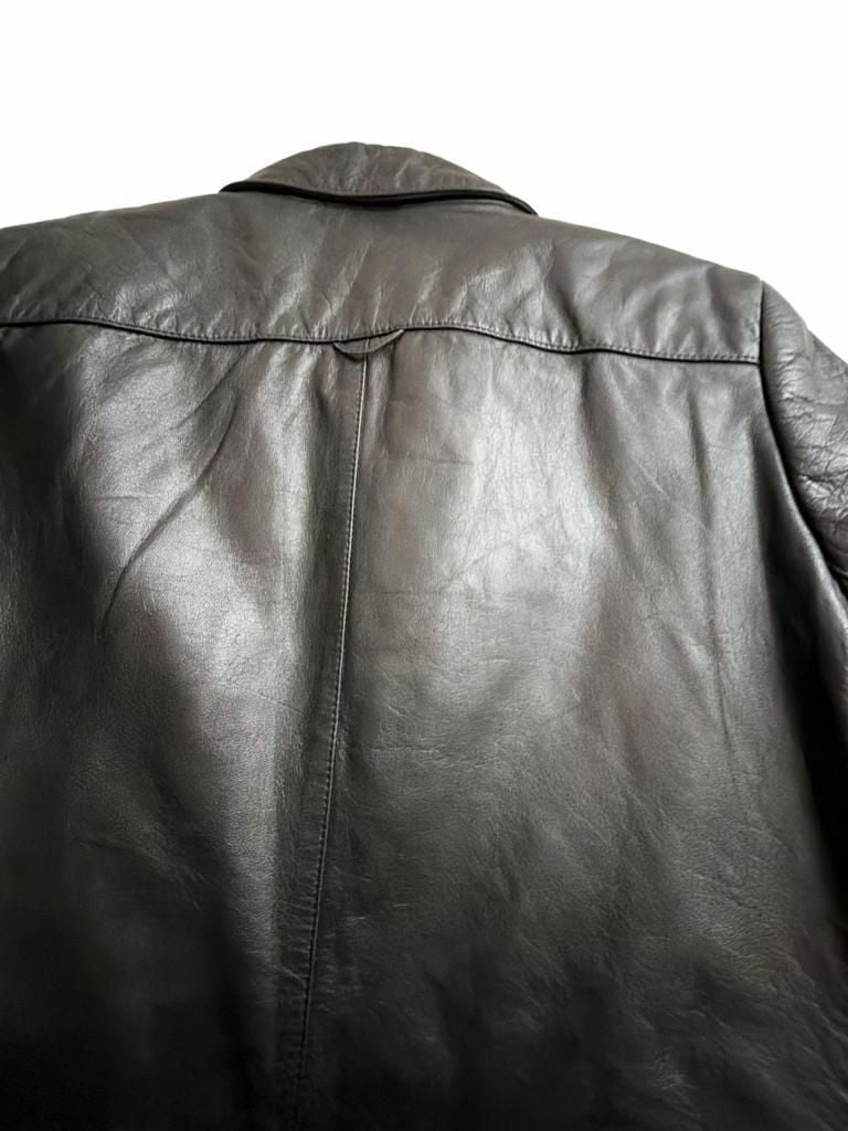 Etienne Aigner Leather Blazer Size 10 Black 10
