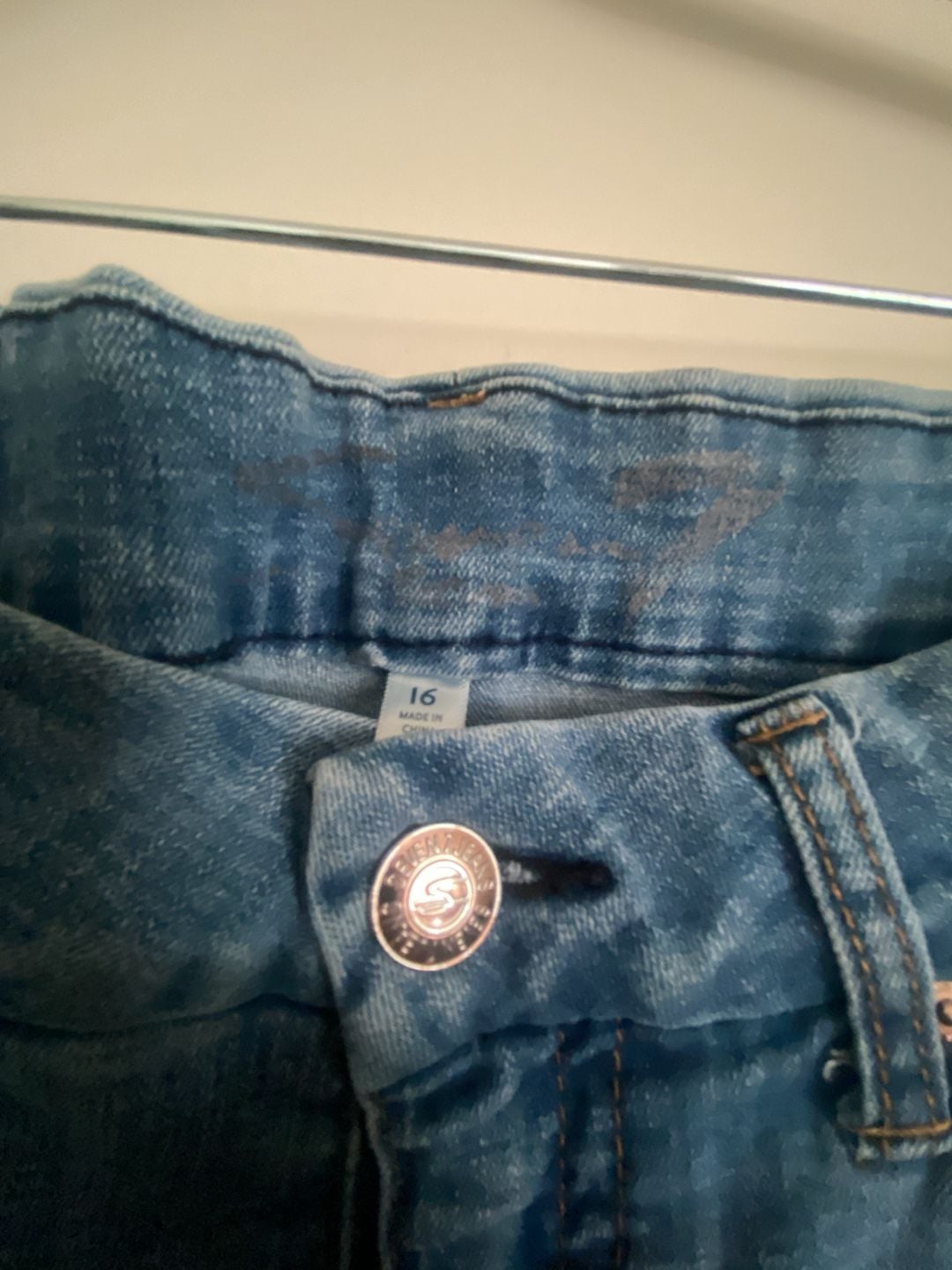 Seven7 Jeans Skinny Distressed Size 16 Blue High Rise 3
