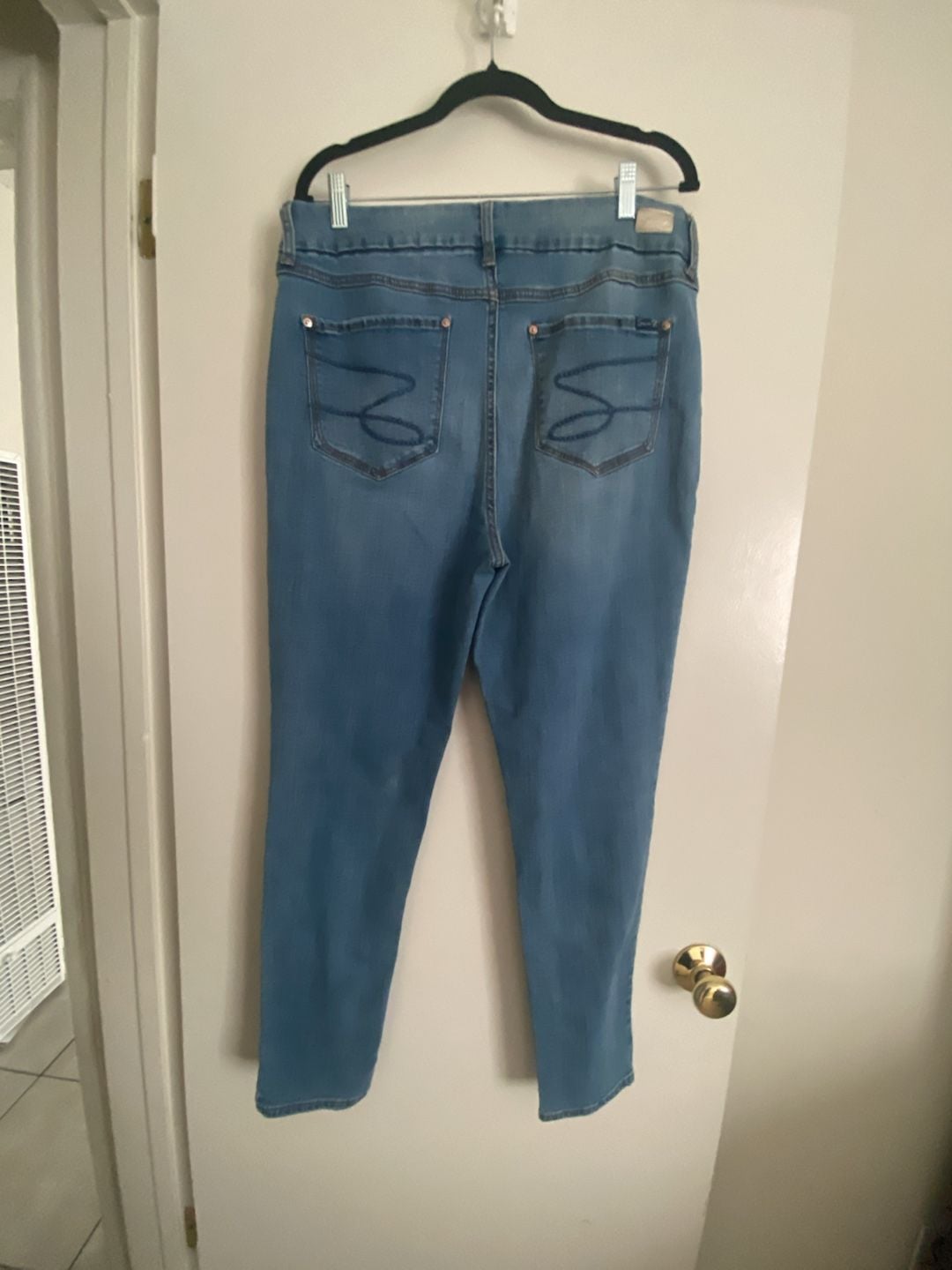 Seven7 Jeans Skinny Distressed Size 16 Blue High Rise 4