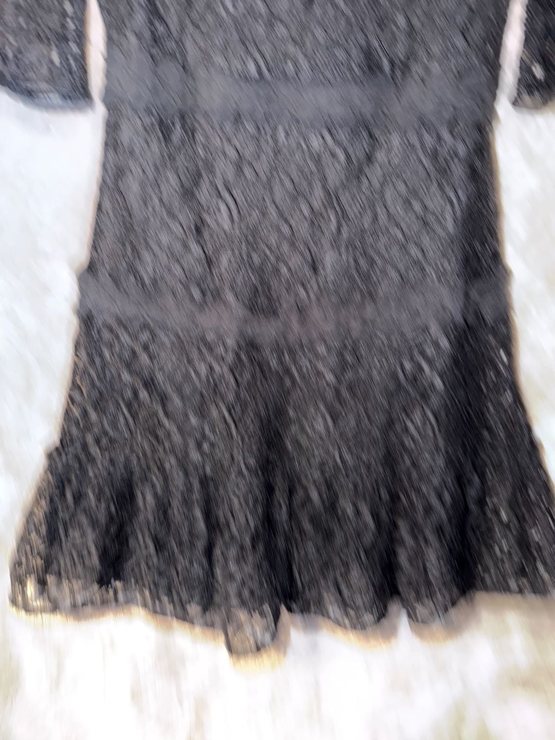 Julia Jordan Lace Dress Black Floral Flare Short Sleeve Mini Women’s Size 2 4