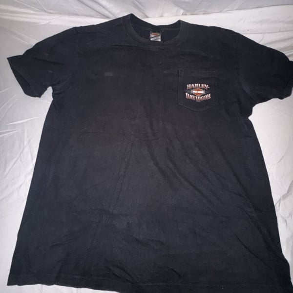 Harley Davidson Naples Florida Pocket T-Shirt Size XL Black