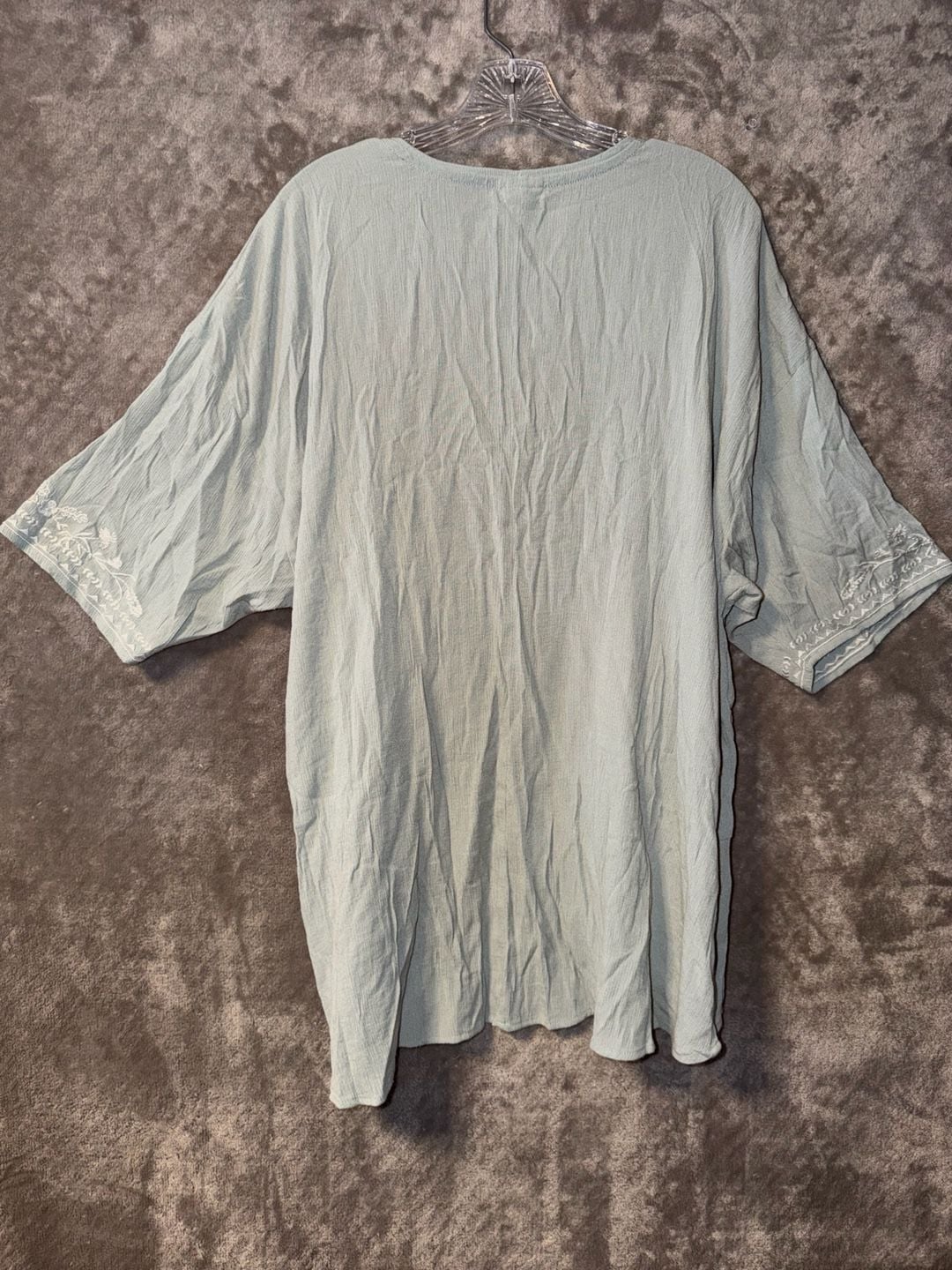 Love, Fire Embroidered Kimono Cardigan Sage Green Women’s Size XS 10