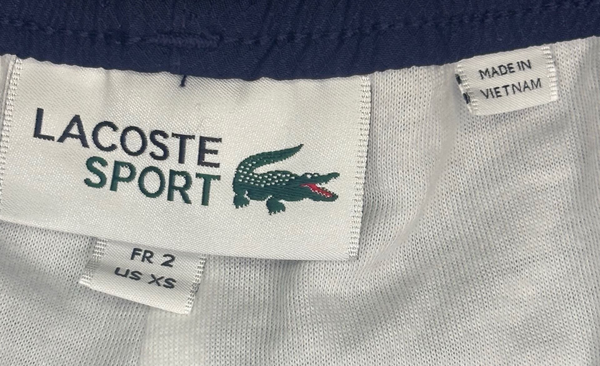 Lacoste Navy Track Pants With Piping 8