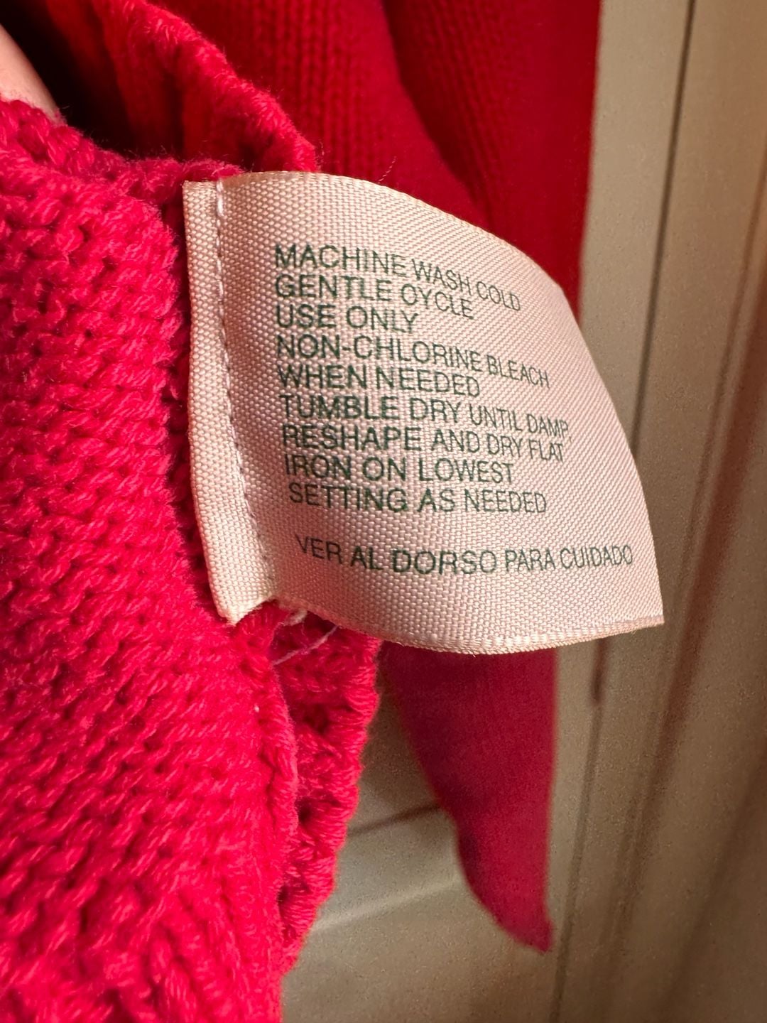 St John's Bay Cotton Crewneck Sweater Size Large Red 4
