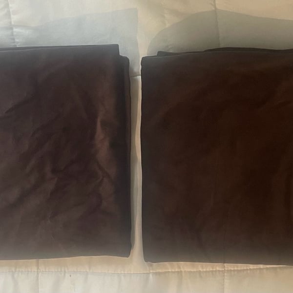 Brown Polyester Throw Pillow Cover Set of 2 