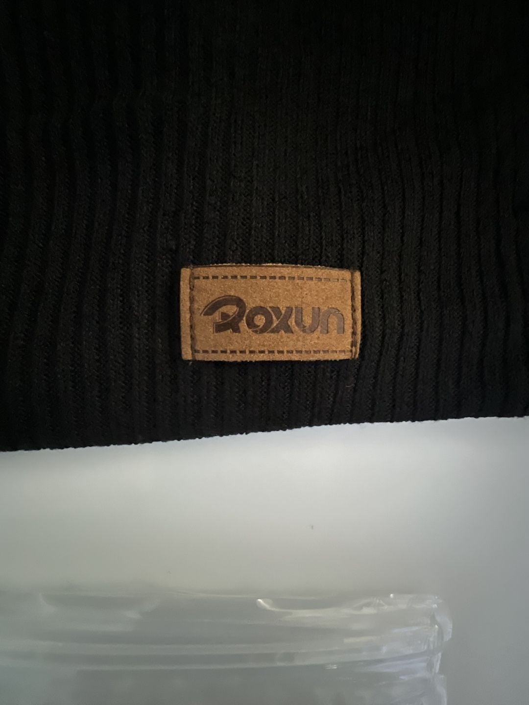 Roxun Black Knit Winter Neck Warmer Scarf 2