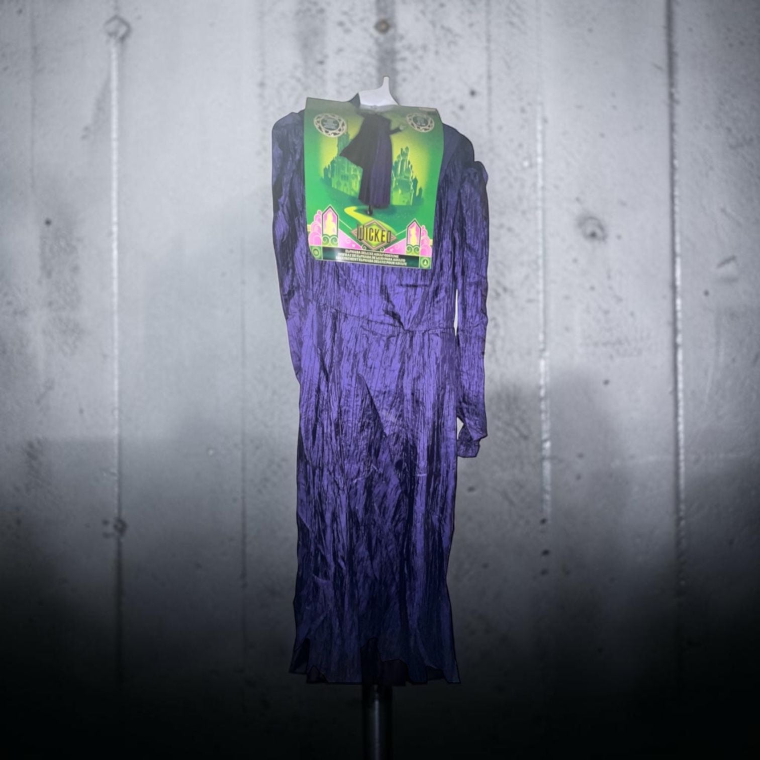 Disguise Wicked Elphaba Deluxe Adult Costume Size L/G 12-14 Purple Dress 1