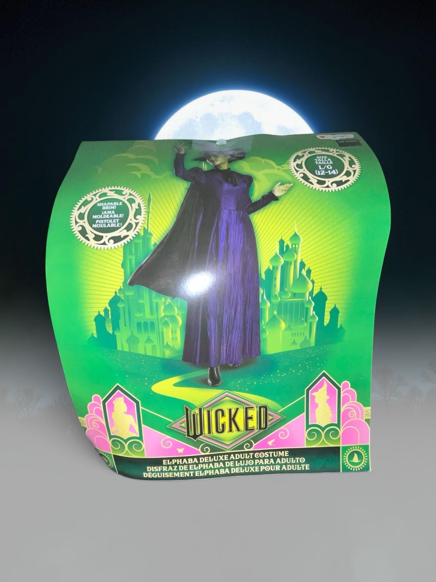 Disguise Wicked Elphaba Deluxe Adult Costume Size L/G 12-14 Purple Dress 2