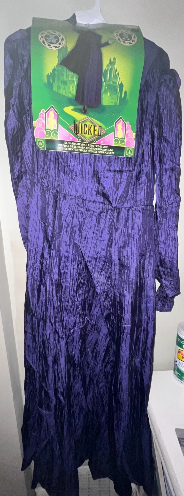 Disguise Wicked Elphaba Deluxe Adult Costume Size L/G 12-14 Purple Dress 7