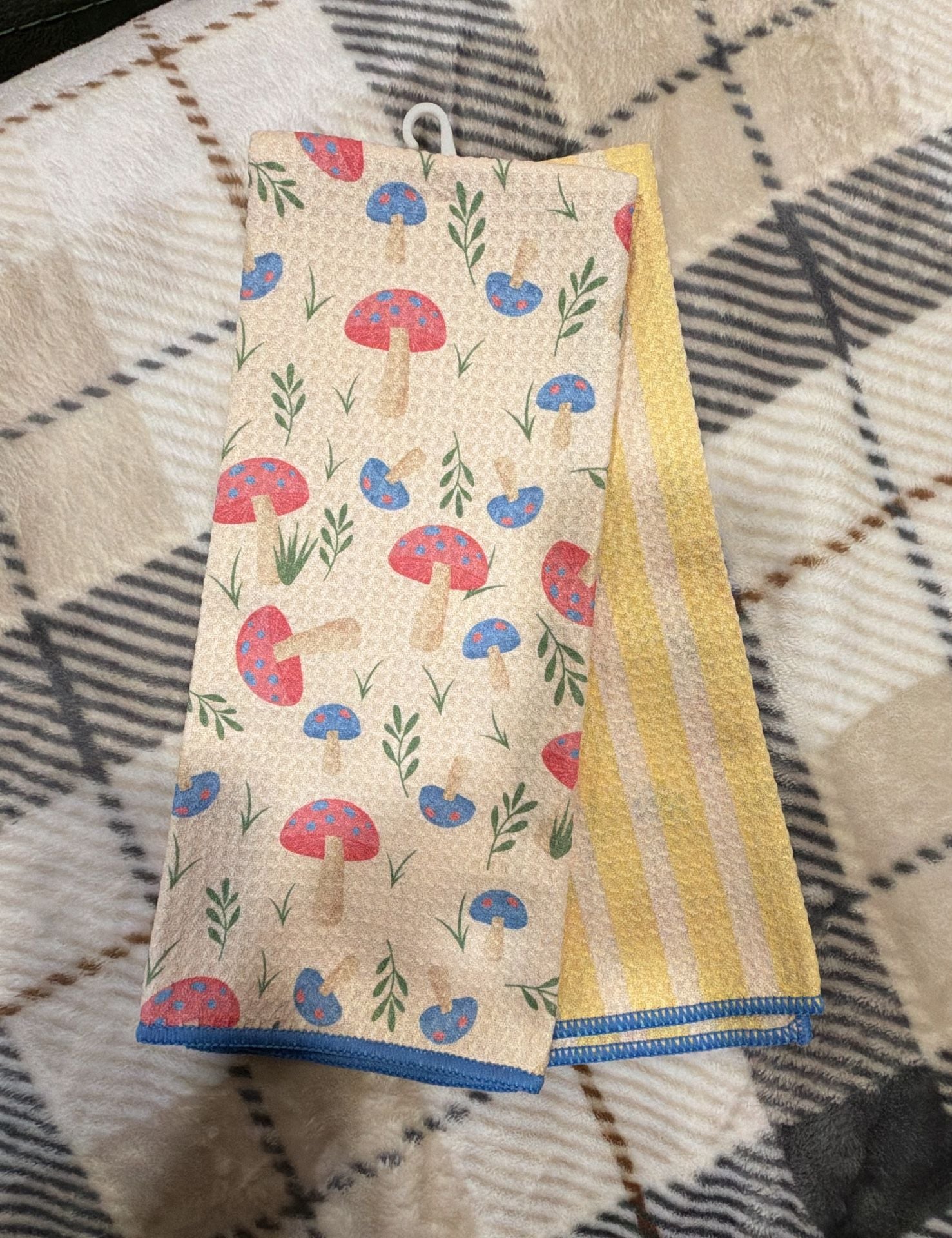 Home Domestics Reversible Terry Kitchen Towel Mushroom Woodland 1