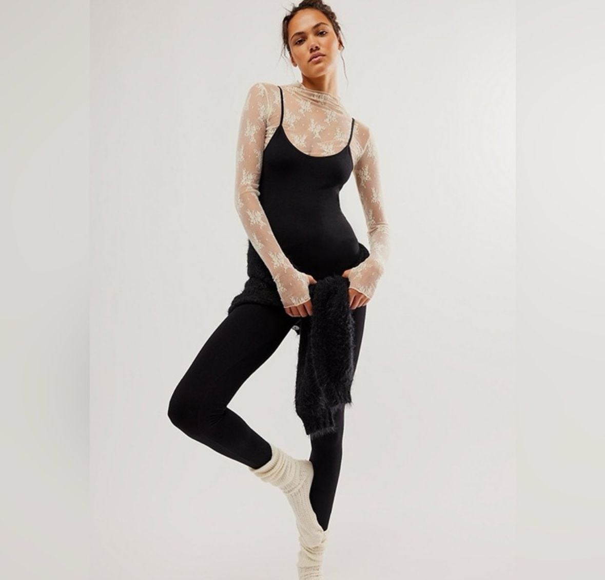 Women's free people intimately high stretch jumpsuit XS/S 3