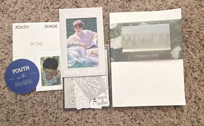 Zerobaseone Youth in the Shade 1st Mini Album Inclusions Set 1