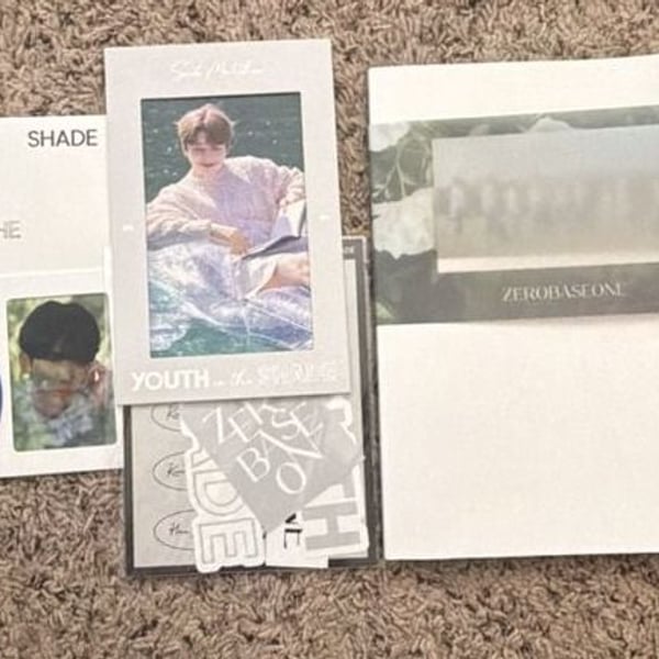 Zerobaseone Youth in the Shade 1st Mini Album Inclusions Set