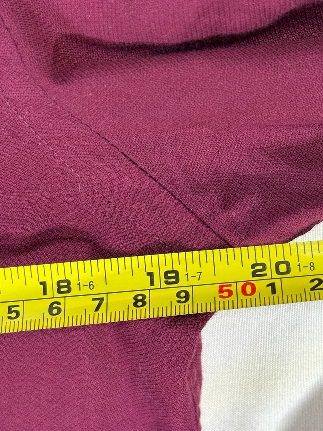 Tommy Hilfiger Dress Shirt Size 15-15.5 32/33 Burgundy Slim Fit Cotton M 5