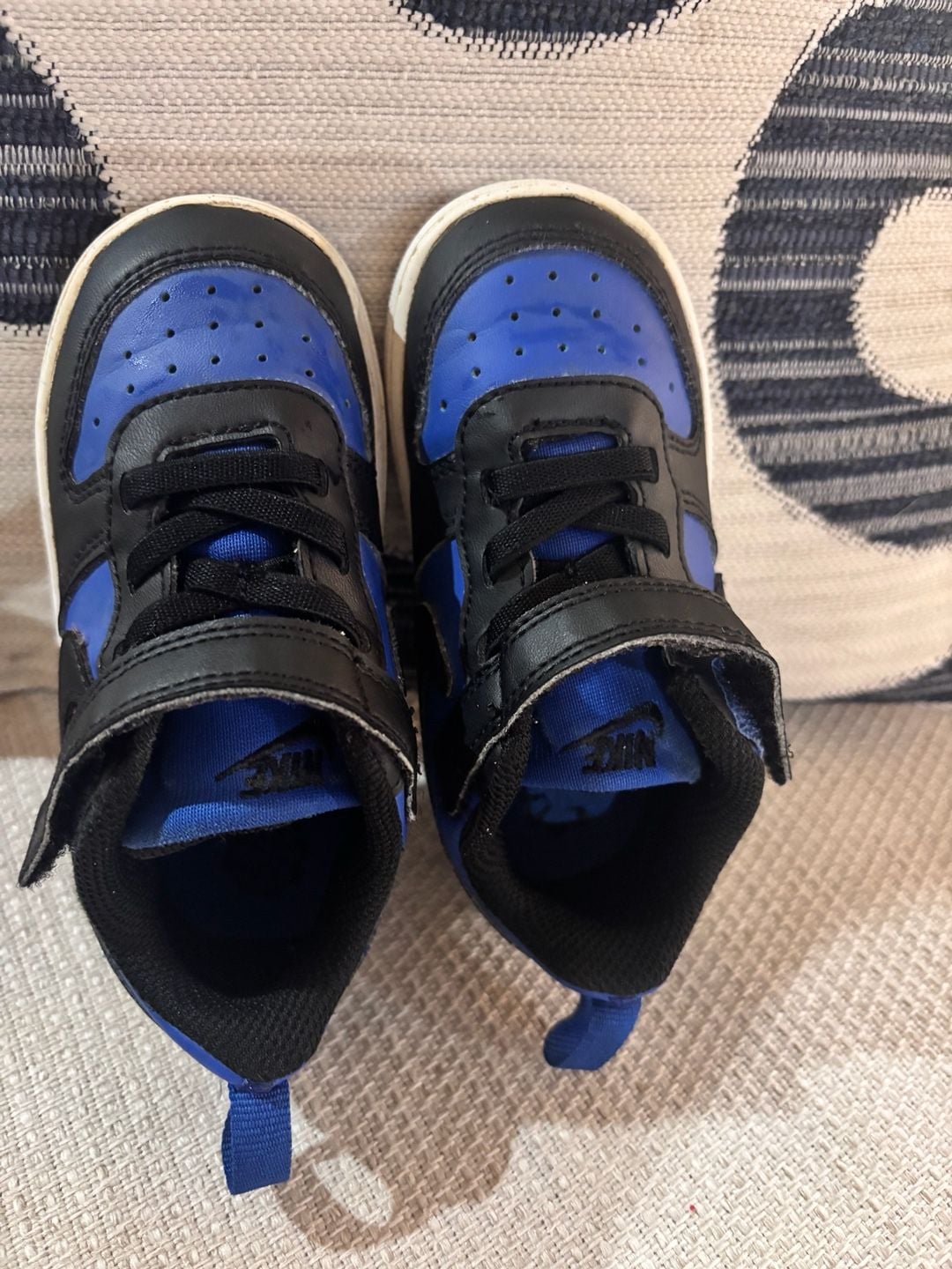 Nike Court Borough Low Recraft Toddler Black Blue 7