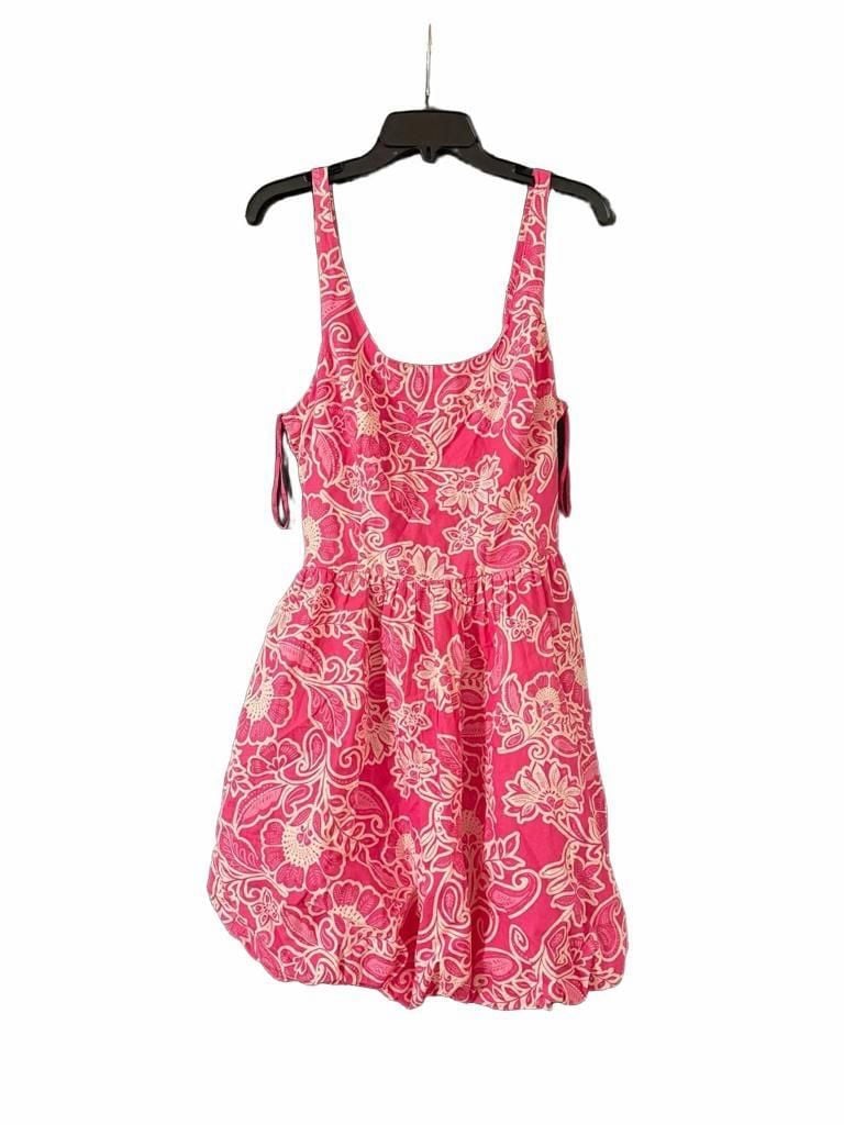 Jessica Simpson Smocked Pink Floral Mini 2
