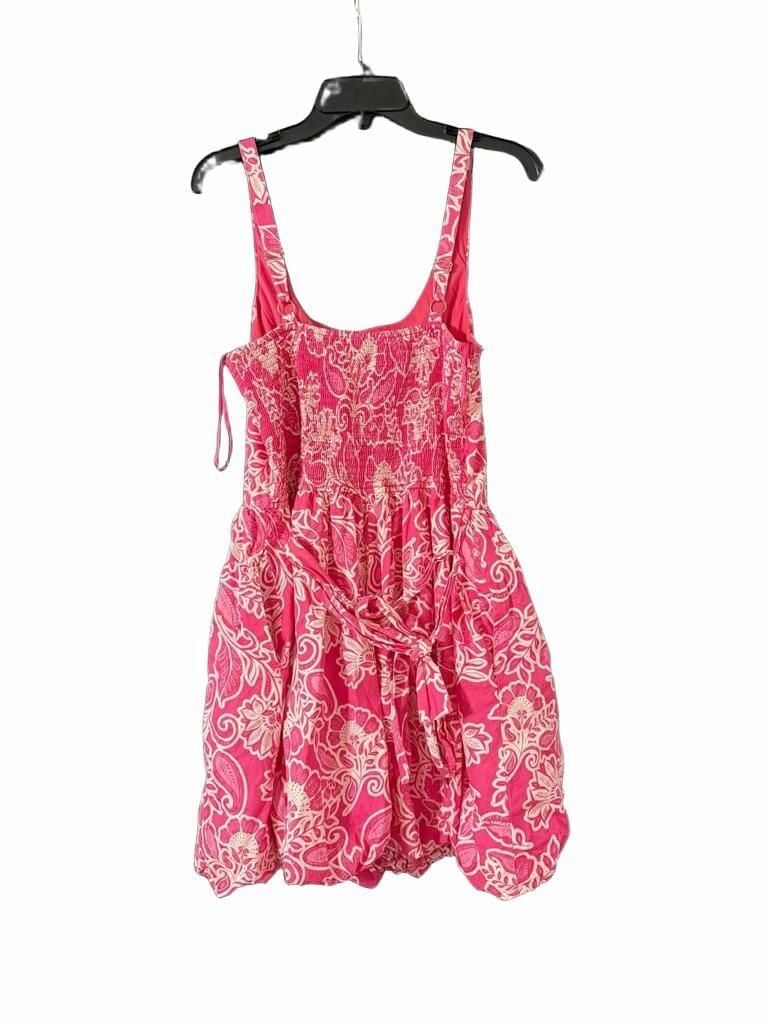 Jessica Simpson Smocked Pink Floral Mini 3