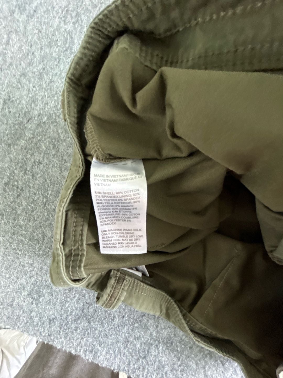 Chico's Skort Size 1 Olive Green Utility Cargo Mini Skirt 7