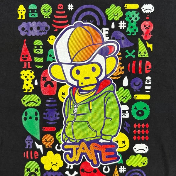 Jungle Ape T-Shirt Size XL Black Graphic Monkey Jape