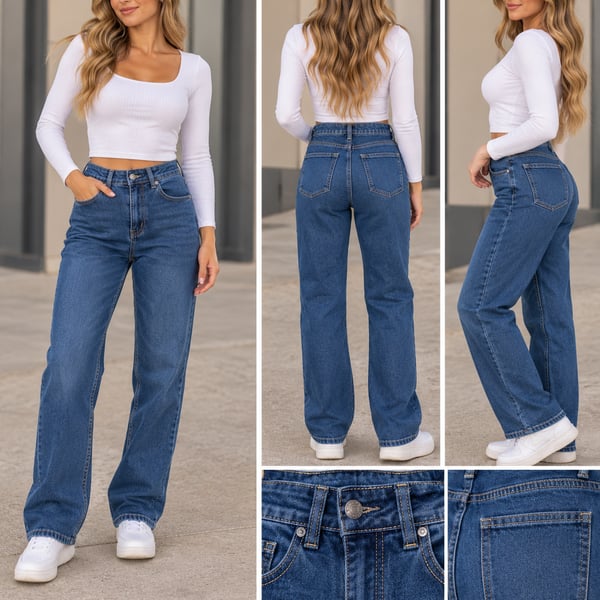 Unbranded Straight Leg Denim Jeans Blue Women’s Small
