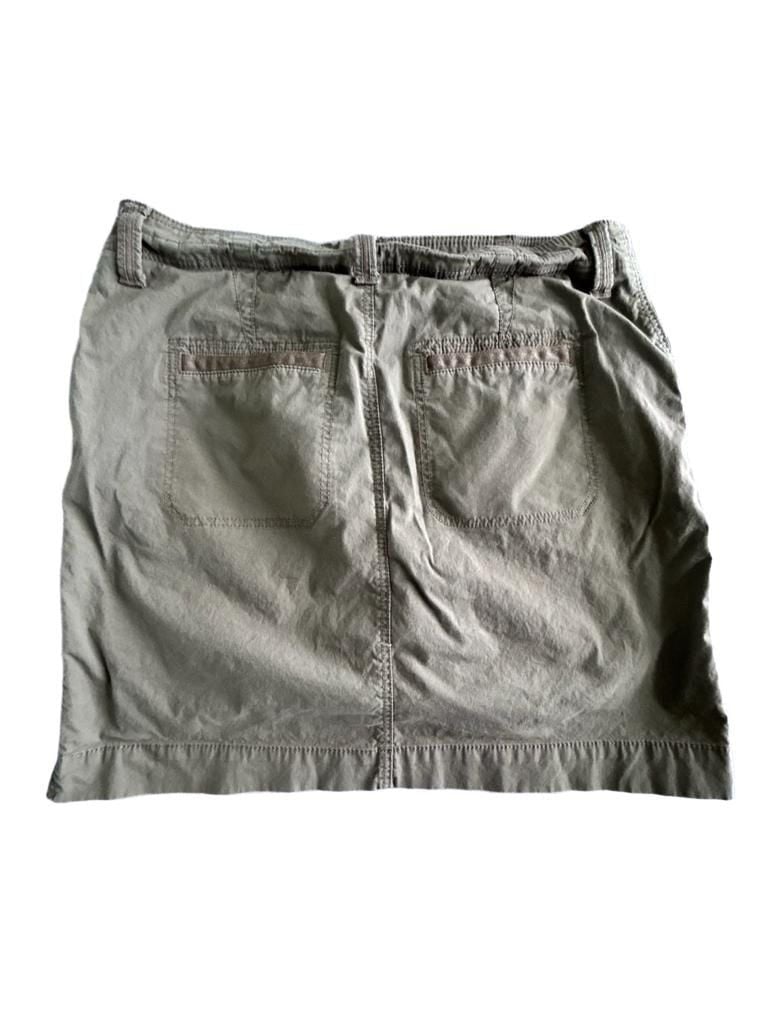 Chico's Skort Size 1 Olive Green Utility Cargo Mini Skirt 4