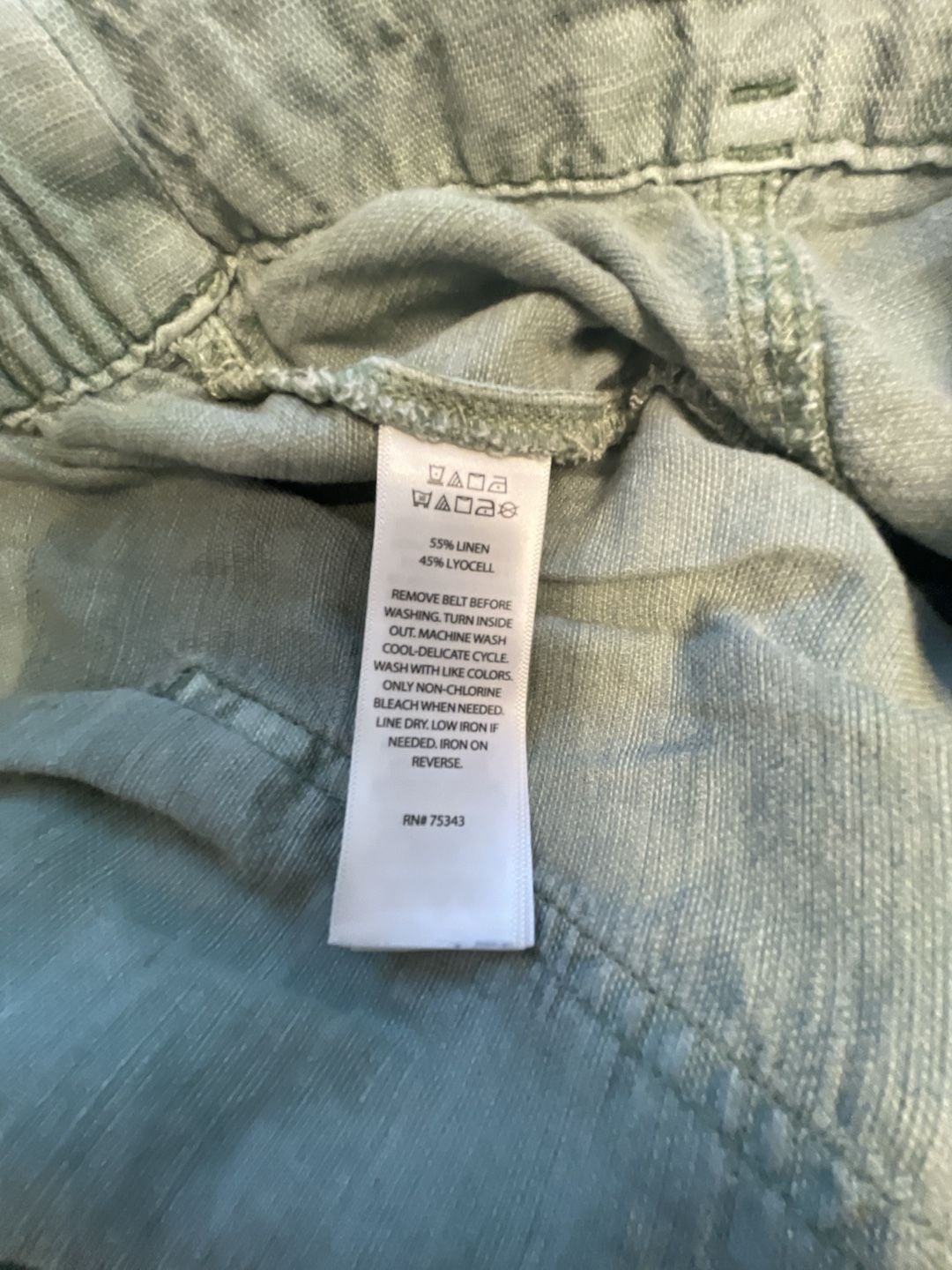 Splendid C&C California Utility Pants Size M Green Linen Lyocell Casual 5