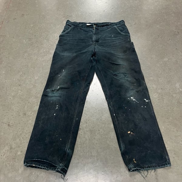 Carhartt Dungaree Fit Size 35x34 Black Workwear