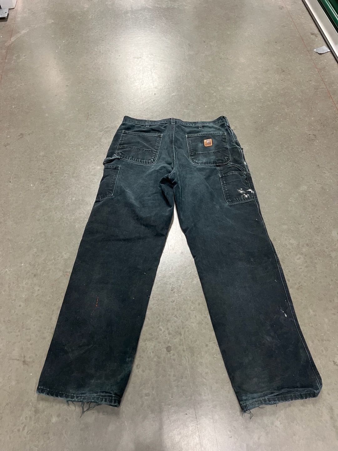 Carhartt Dungaree Fit Size 35x34 Black Workwear 7