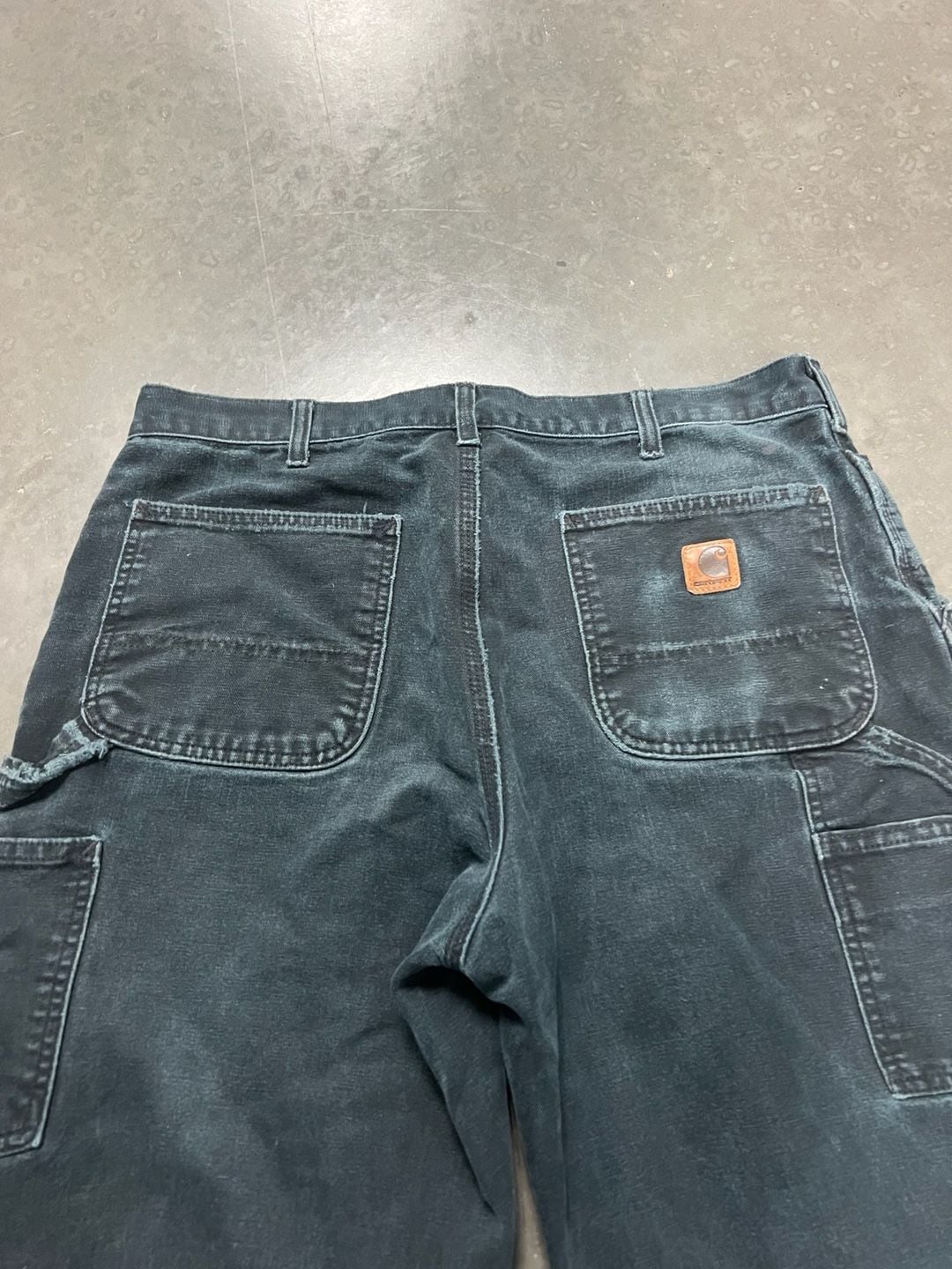 Carhartt Dungaree Fit Size 35x34 Black Workwear 8
