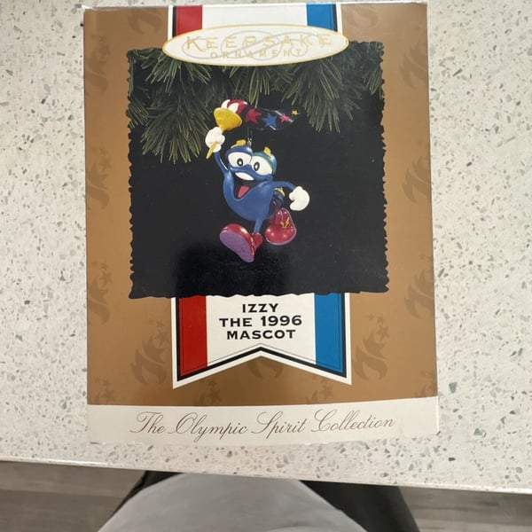 New Hallmark Keepsake Ornament Izzy The 1996 Mascot Atlanta Olympic Games