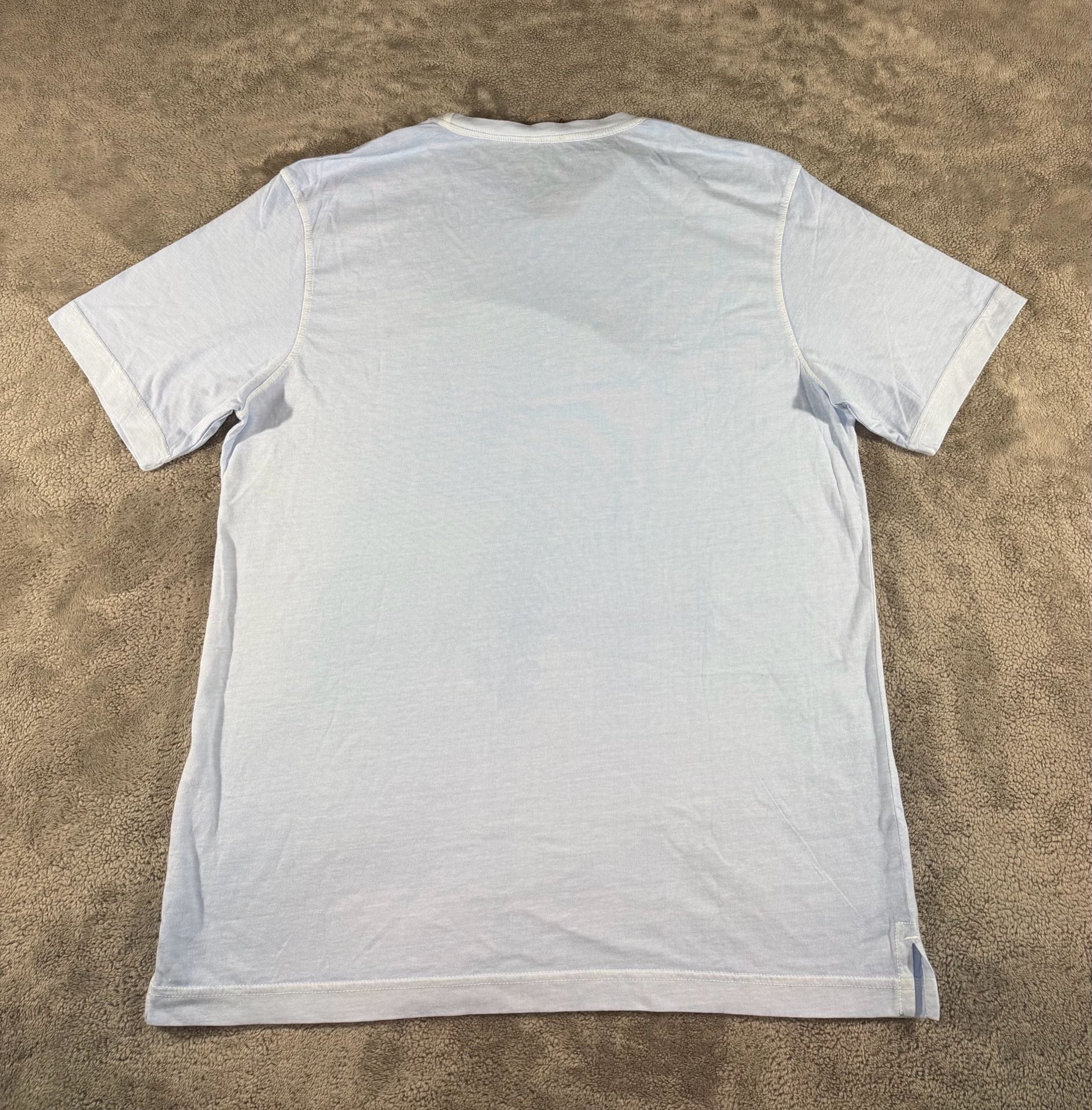 Reworn Surf Co T-Shirt Size M Light Blue Organic Cotton Graphic Tee 7